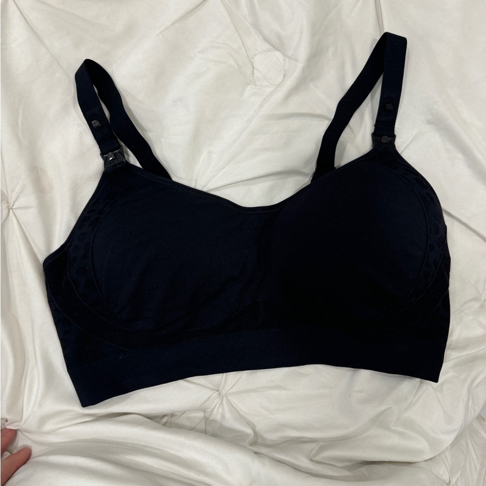 Black Women's nursing Bra